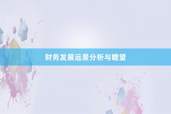 财务发展远景分析与瞻望